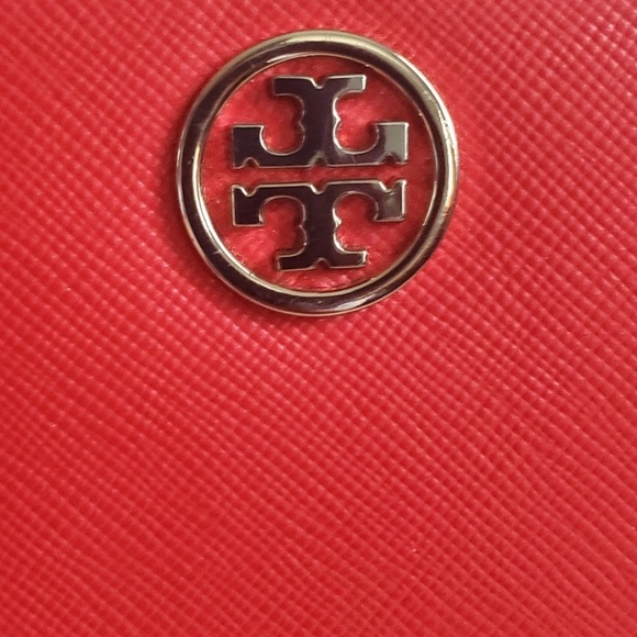 Tory Burch Robinson Red Gold Miller Circle Wallet Multi-winner Host Pick! - Picture 4 of 16